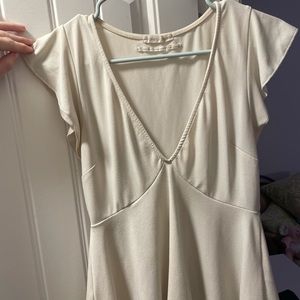 urban outfitters dainty cream top